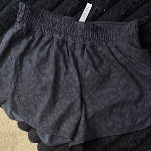 lululemon athletica Black Patterned Athletic Shorts